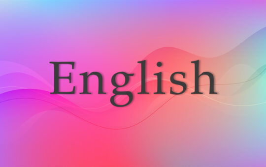 image stating English language category