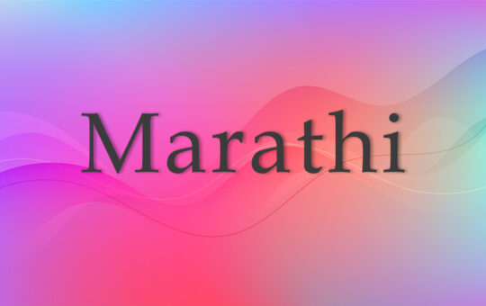 image stating Marathi language category