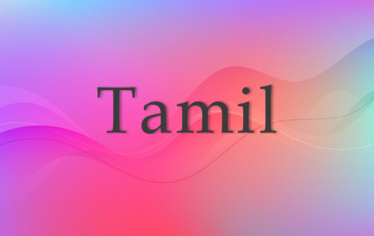 image stating Tamil language category